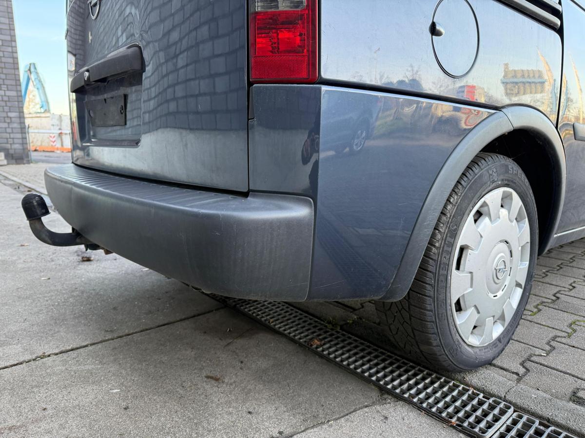 Opel Combo C original Sto&szlig;stange Sto&szlig;f&auml;nger hinten Z168 Metroblau BJ06